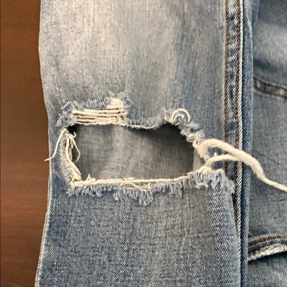 Abercrombie & Fitch Ultra High Rise Ankle Jeans - Blue - Picture 3 of 3